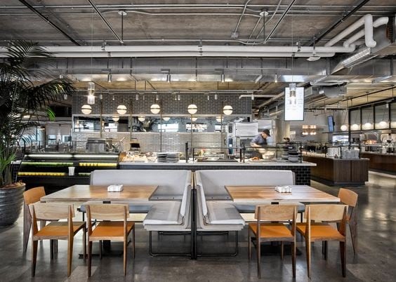 Cafeteria or family-style seating