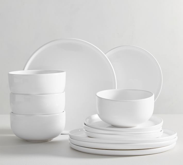 White dishes