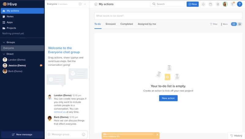 Hive dashboard